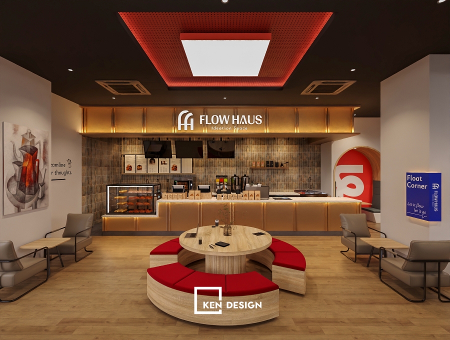 Thiết kế cafe coworking FLOW HAUS cơ sở 2 tại Mễ Trì